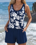 Costume da Bagno Due Pezzi Stile Casual da Vacanza