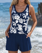 Costume da Bagno Due Pezzi Stile Casual da Vacanza
