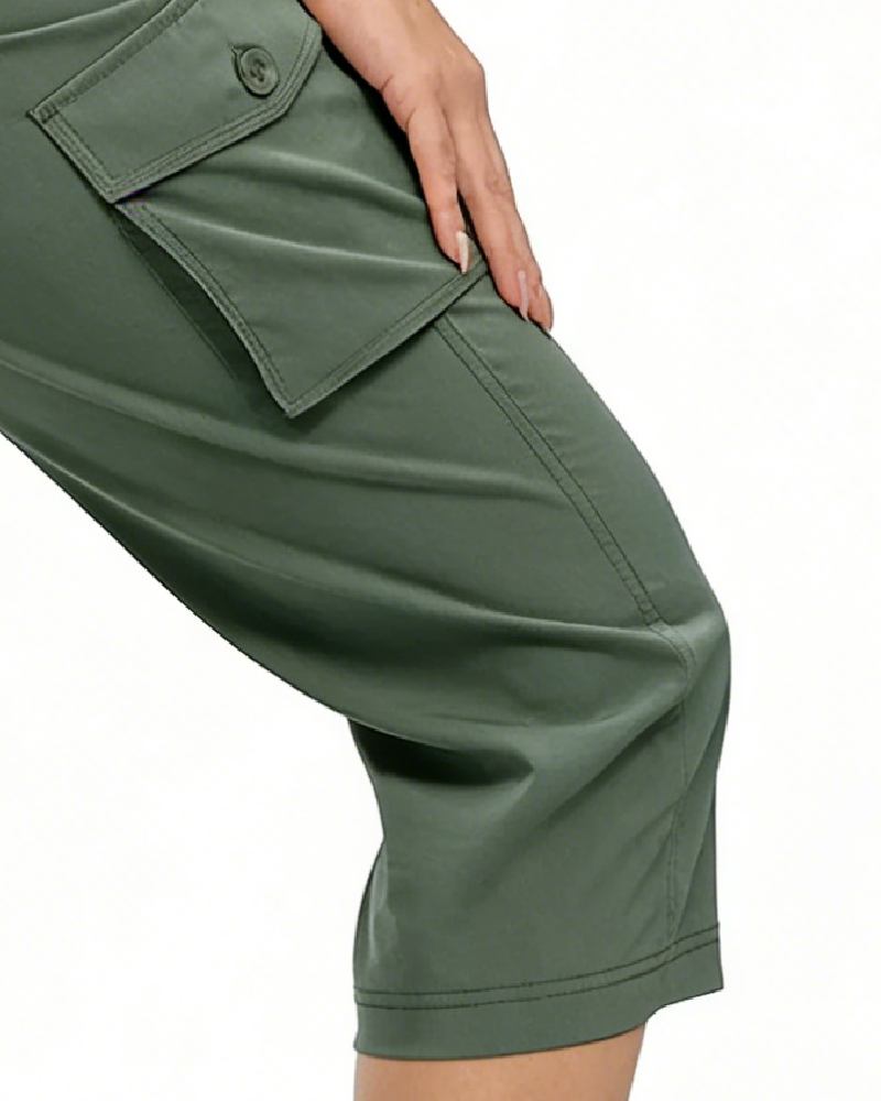 Pantaloni Casual Corti Multi-Tasche da Trekking