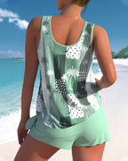 Completo tankini stampa cocco