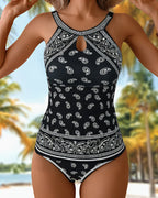 Costume da bagno sexy alla moda con stampa
