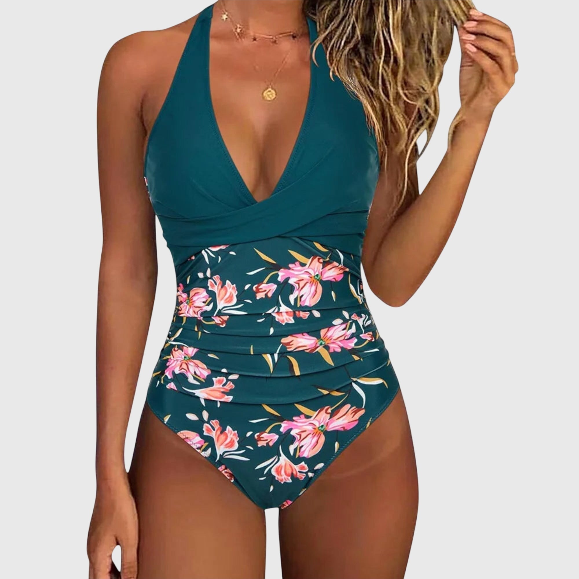 Florence - Costume intero da donna elegante con scollo a V