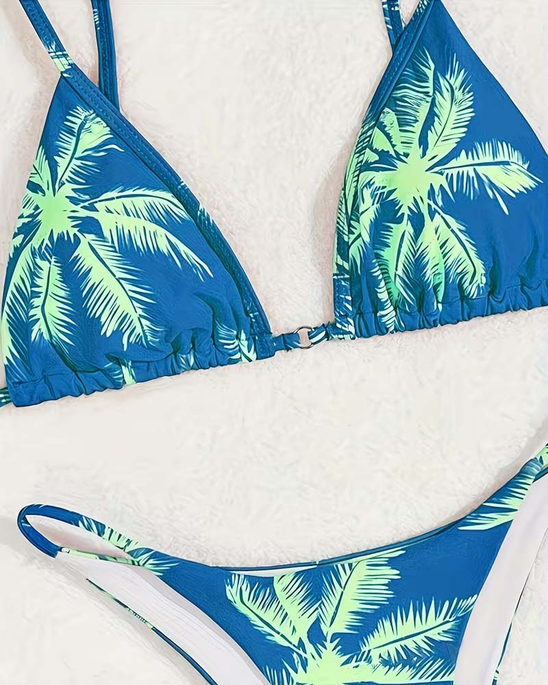 Bikini con Spalline Sottili a Vita Bassa