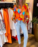 Camicie a maniche lunghe e stile casual colorato