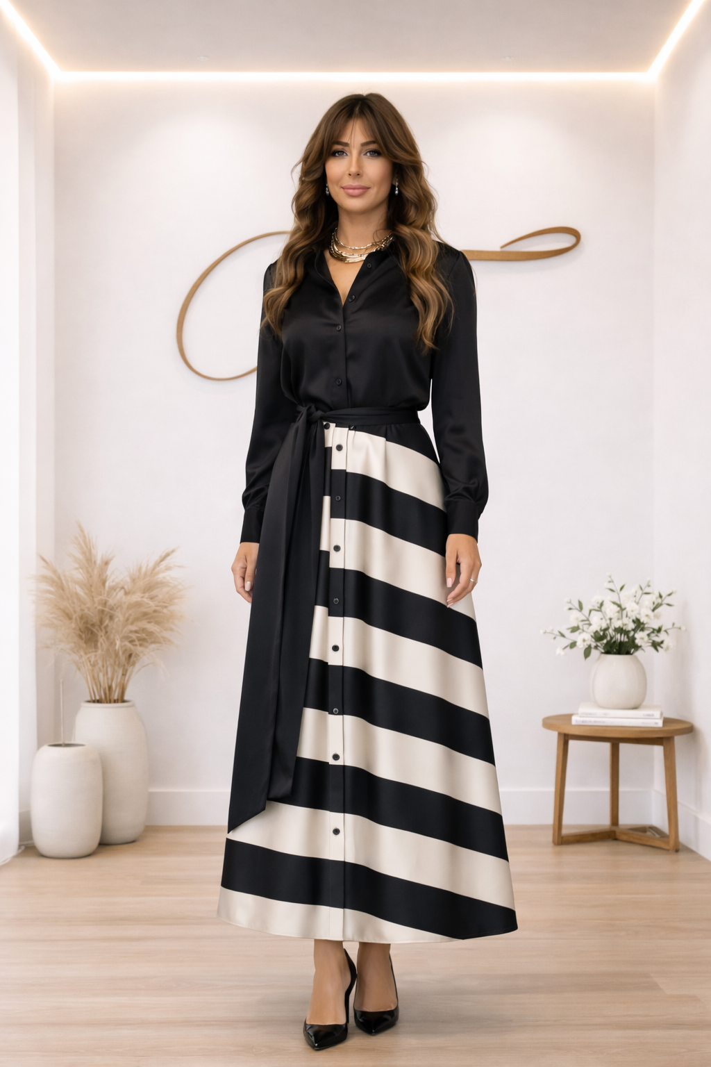 Vestido Rioja - Elegante con lazo
