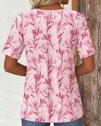 Blusa fresca con scollo a V