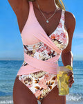 Costume intero con contrasto floreale