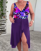 Costume da bagno stampato a fiori colorati