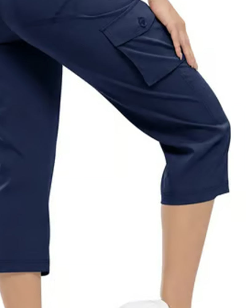 Pantaloni Casual Corti Multi-Tasche da Trekking