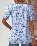 Blusa fresca con scollo a V