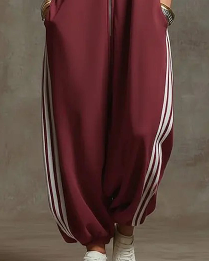 Combinazione Hip Hop a righe