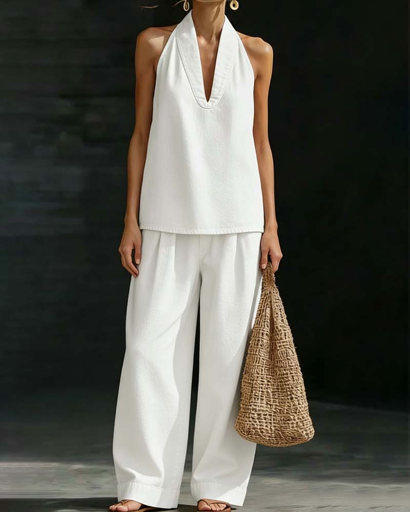 Set di jeans con cavezza colorata