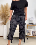 Pantaloni Casual Corti Multi-Tasche da Trekking