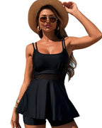 Tankini Sexy Trasparente con Inserti in Rete