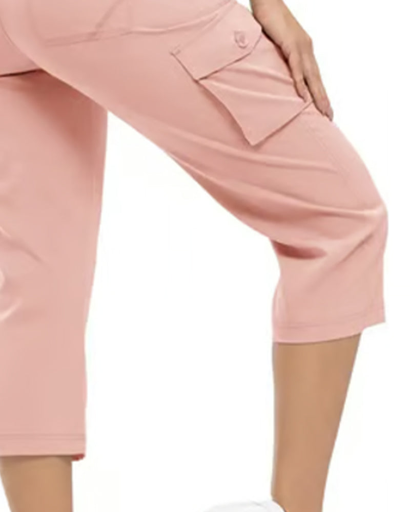 Pantaloni Casual Corti Multi-Tasche da Trekking