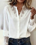 Camicia Elegante E Alla Moda Patchwork