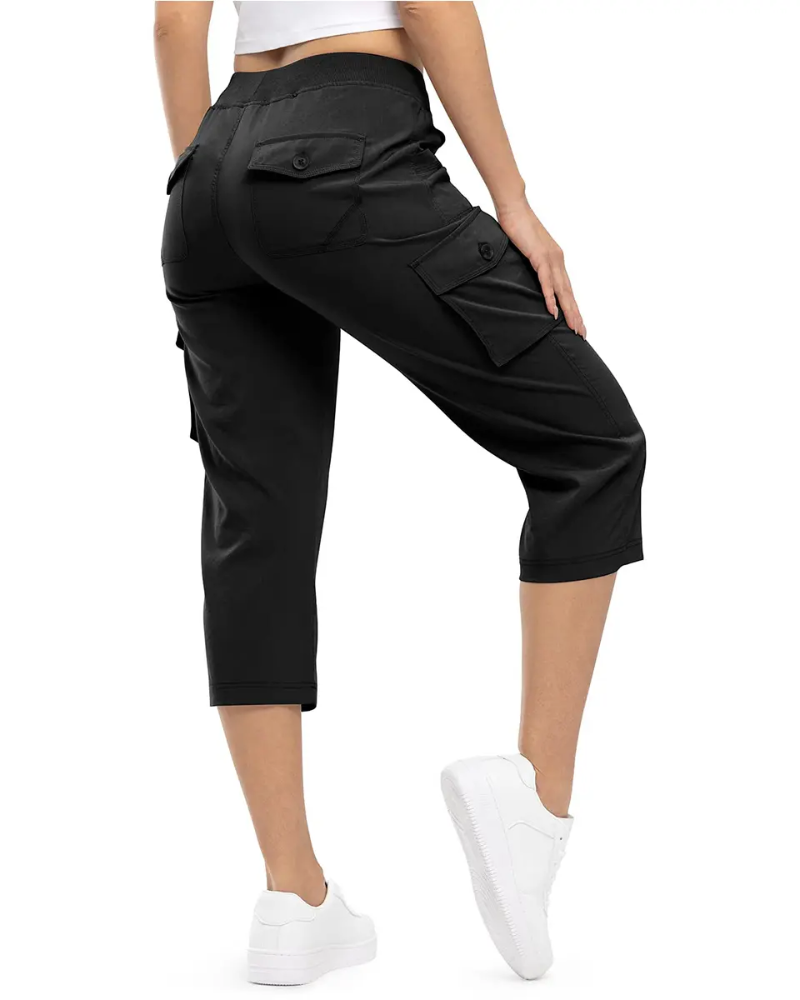 Pantaloni Casual Corti Multi-Tasche da Trekking