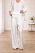 Completo in cotone e lino, comodo ed elegante