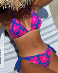 Costume bikini due pezzi con stampa floreale