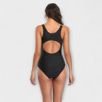 Costume da bagno intero sportivo con scollo sulla schiena