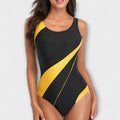 Costume da bagno intero sportivo con scollo sulla schiena