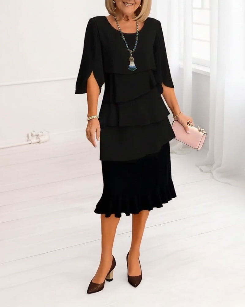 Sophie – Abito fluido elegante con ruches