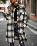 Camicia casual a quadri con taschino