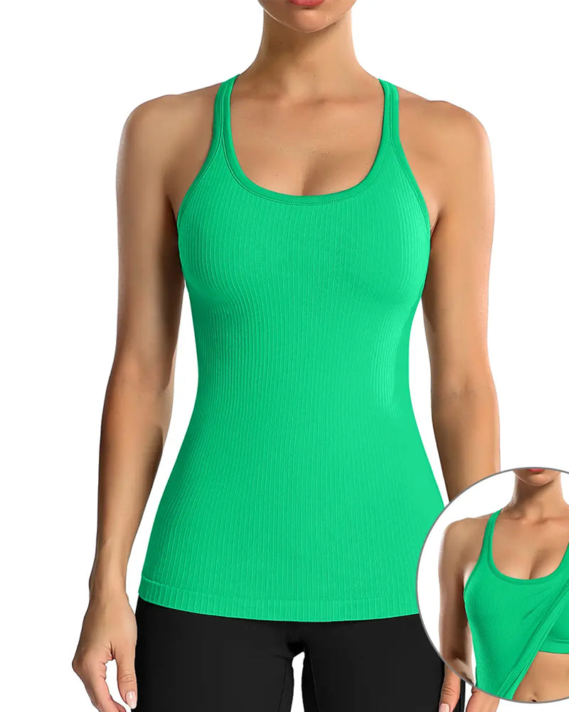 Canotta Con Reggiseno Integrato E Schiena Nuotatore