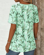 Blusa fresca con scollo a V