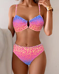 Bikini stilizzato con stampa animalier