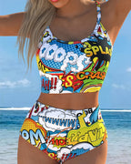 Bikini casual con spalline per le vacanze