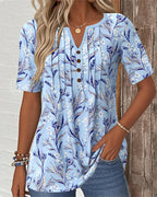 Blusa fresca con scollo a V