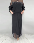 Blusa in maglia a trama larga e vestibilità ampia