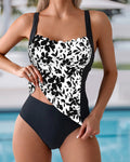 Tankini Senza Schienale Stampato