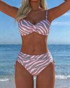 Bikini Bralette Stampa Zebrata