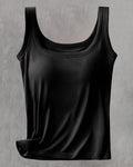 Canotta Tinta Unita Con Reggiseno Integrato