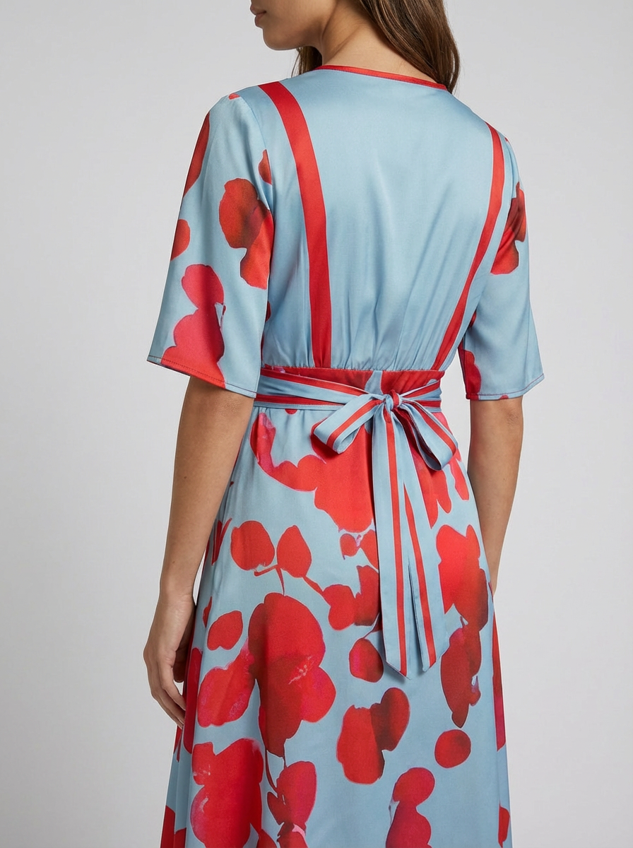Pilar | Abito lungo elegante con scollo profondo