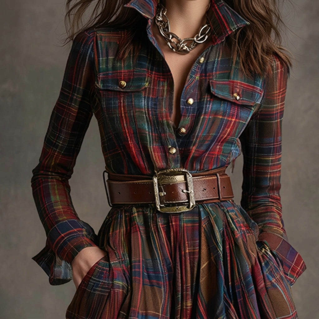 Mariana - Vestito a Camicia con Cintura