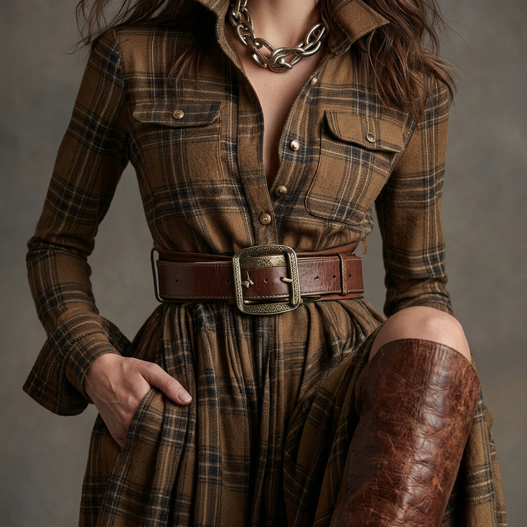 Mariana - Vestito a Camicia con Cintura