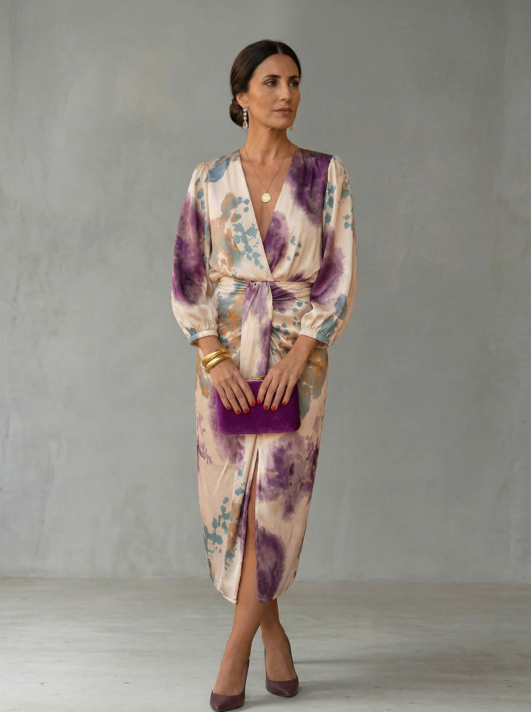 Valeria - Abito elegante con scollo a V