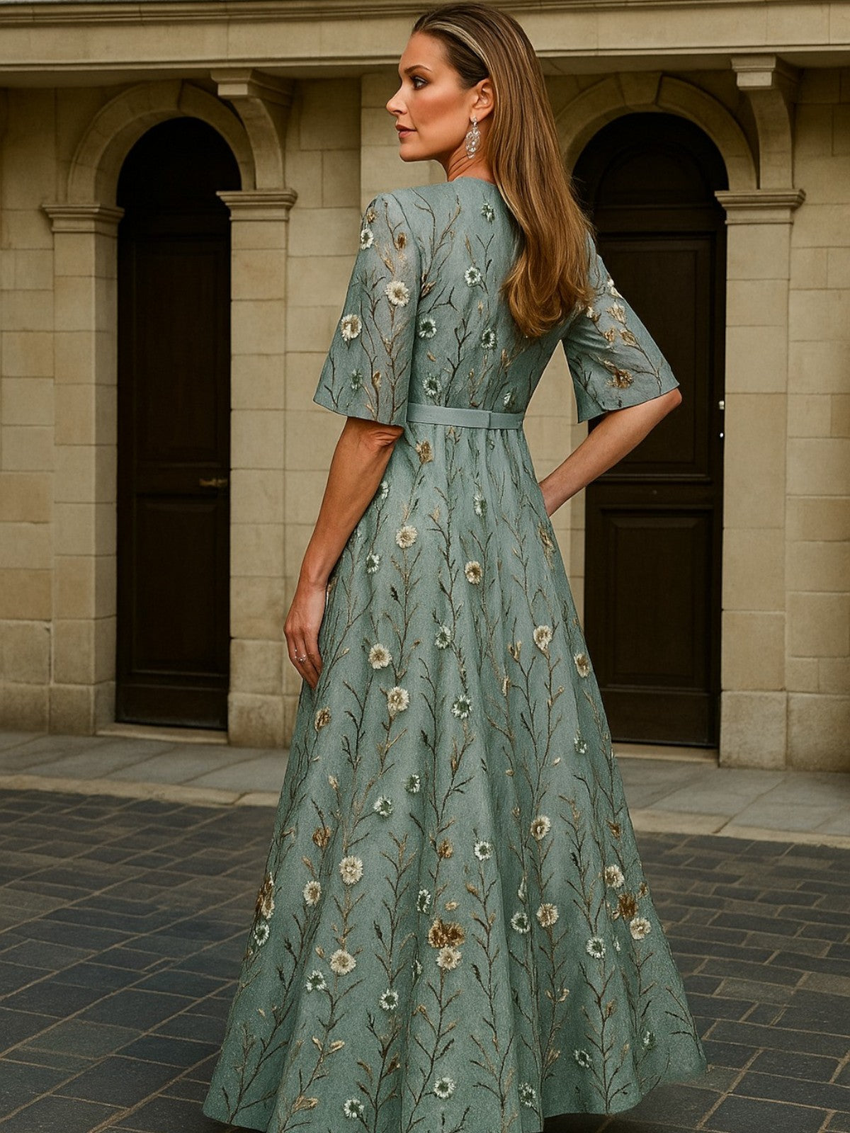 La Scintilla | Abito Lungo Eleganza Botanica