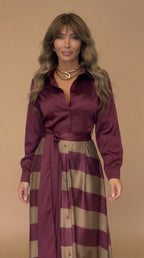 Mila | Vestito lungo a righe
