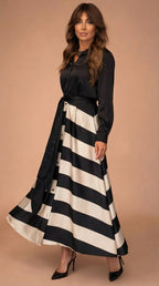 Mila | Vestito lungo a righe