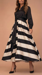 Mila | Vestito lungo a righe