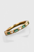 Anello in Oro con Zirconia Verde Vintage