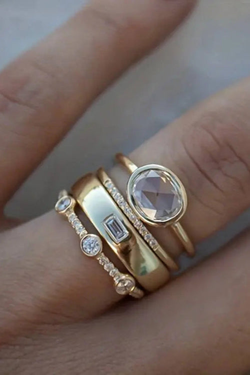 Anello Vintage in Oro e Zirconi