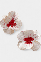 Orecchini a lobo geometrici a forma di fiore