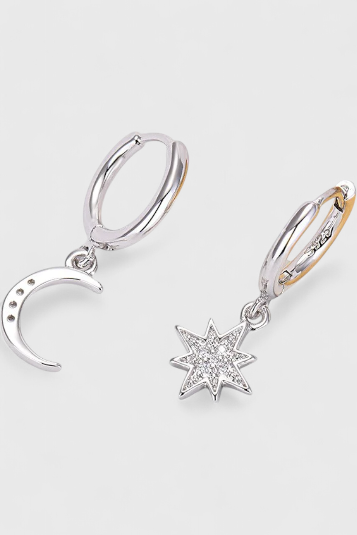 Orecchini Celesti di Stella e Luna