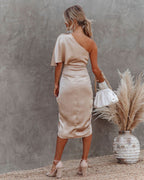 Tamari™ | Elegante Abito Midi in Raso