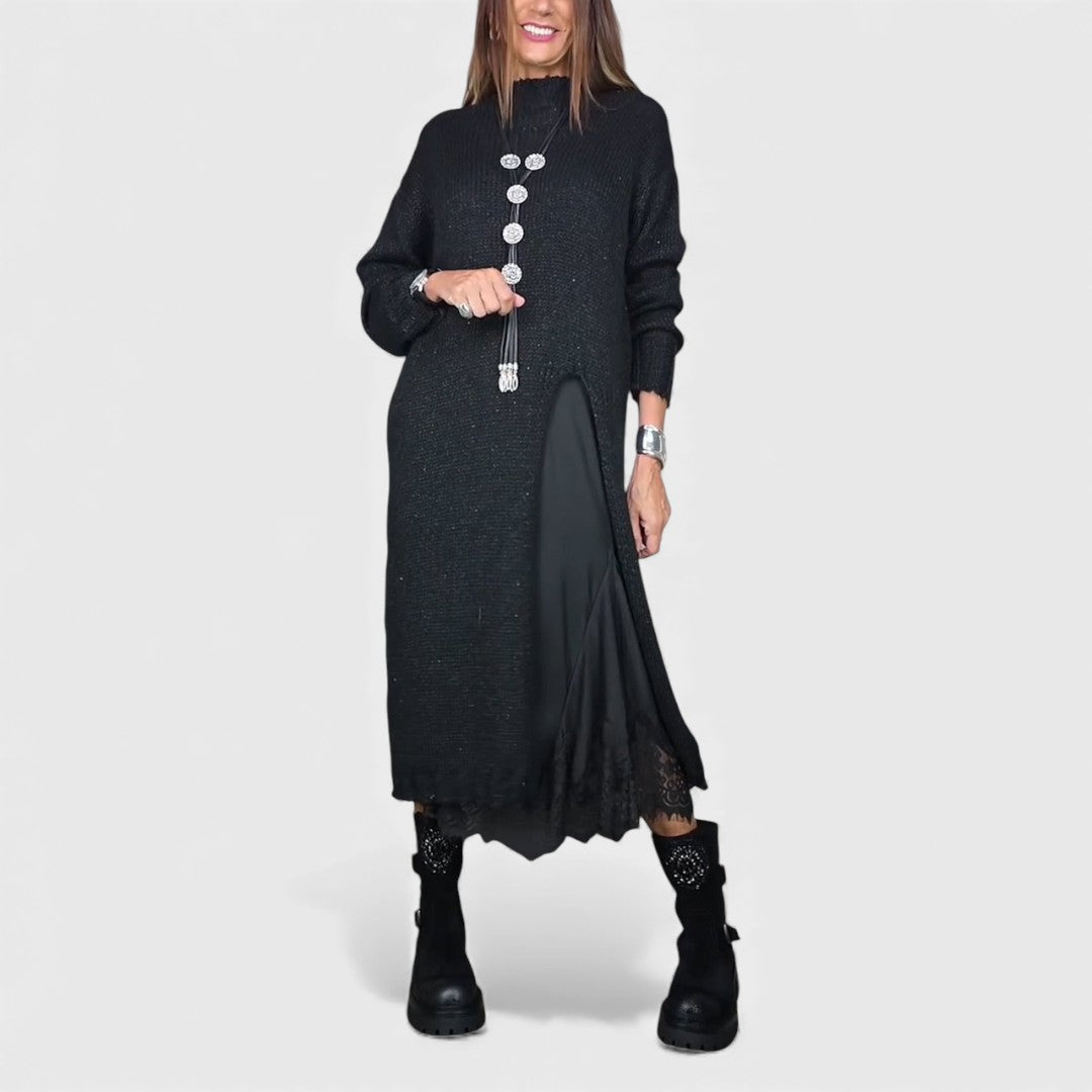 Lena - Completo elegante lungo in maglia